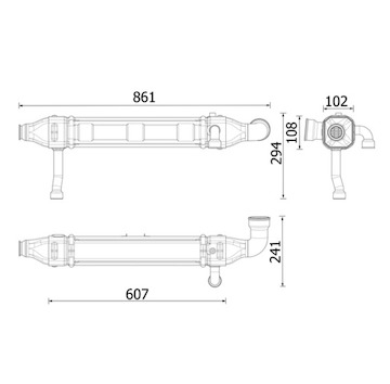 Chladič, recirkulace spalin MAHLE ORIGINAL CE 44 000P