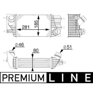 Chladič turba MAHLE ORIGINAL CI 154 000P