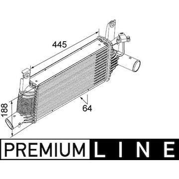 Chladič turba MAHLE ORIGINAL CI 159 000P