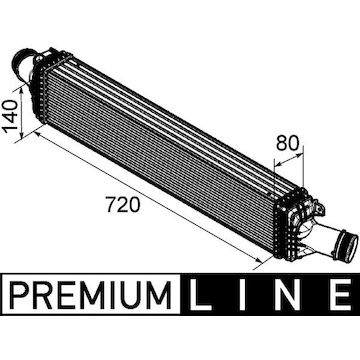 Chladič turba MAHLE ORIGINAL CI 169 000P