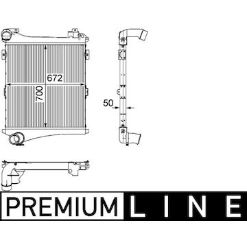 Chladič turba MAHLE ORIGINAL CI 179 000P