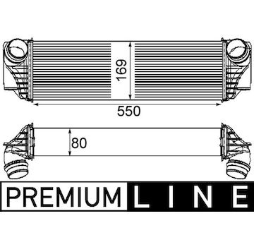 Chladič turba MAHLE ORIGINAL CI 185 000P