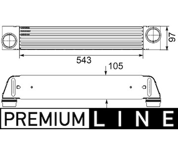 Chladič turba MAHLE ORIGINAL CI 189 000P