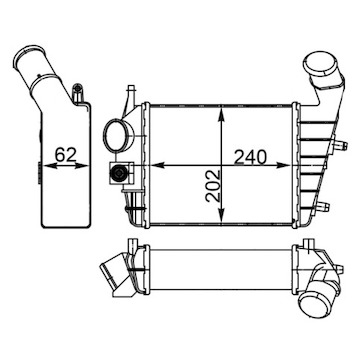 Chladič turba MAHLE ORIGINAL CI 195 000S