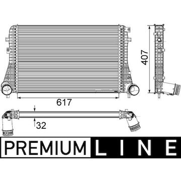 Chladič turba MAHLE ORIGINAL CI 208 000P