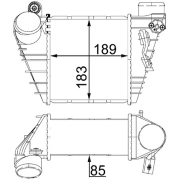 Chladič turba MAHLE ORIGINAL CI 22 000S