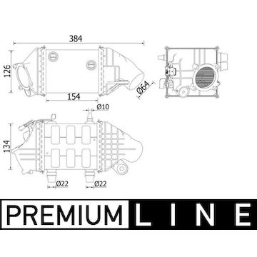 Chladič turba MAHLE ORIGINAL CI 226 000P