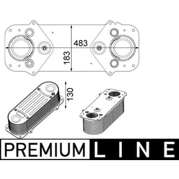 Chladič turba MAHLE ORIGINAL CI 233 000P