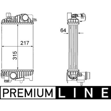 Chladič turba MAHLE ORIGINAL CI 263 000P