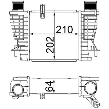 Chladič turba MAHLE ORIGINAL CI 264 000S