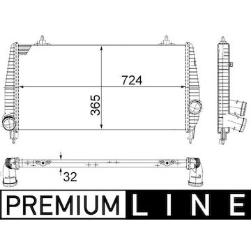 Chladič turba MAHLE ORIGINAL CI 266 000P