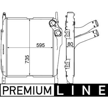 Chladič turba MAHLE ORIGINAL CI 270 000P