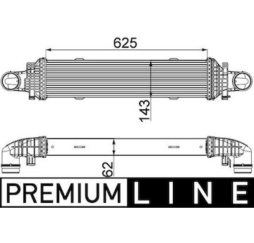 Chladič turba MAHLE ORIGINAL CI 357 000P