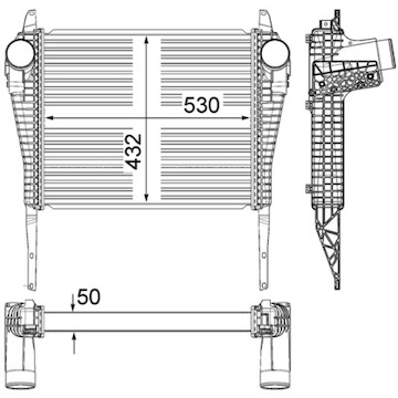 Chladič turba MAHLE ORIGINAL CI 38 000P