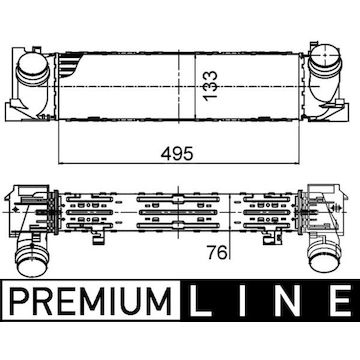 Chladič turba MAHLE ORIGINAL CI 393 000P