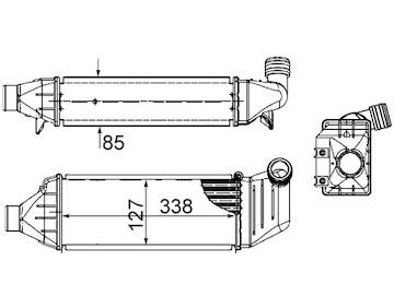 Chladič turba MAHLE ORIGINAL CI 424 000S