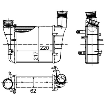 Chladič turba MAHLE ORIGINAL CI 426 000S