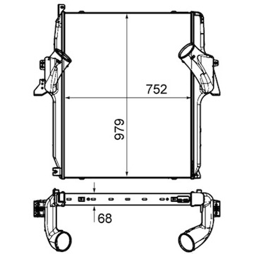 Chladič turba MAHLE ORIGINAL CI 450 000P