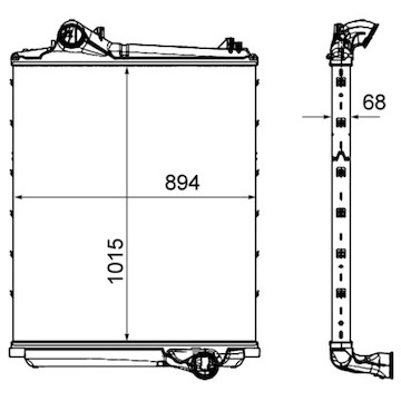 Chladič turba MAHLE ORIGINAL CI 452 000P