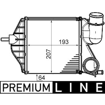 Chladič turba MAHLE ORIGINAL CI 459 000P