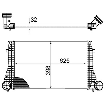 Chladič turba MAHLE ORIGINAL CI 482 000S