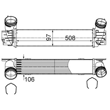 Chladič turba MAHLE ORIGINAL CI 491 000S