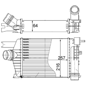 Chladič turba MAHLE ORIGINAL CI 498 000S