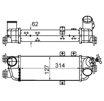 Chladič turba MAHLE ORIGINAL CI 500 000S