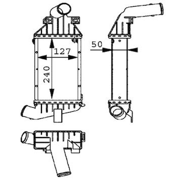 Chladič turba MAHLE ORIGINAL CI 51 000P