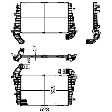 Chladič turba MAHLE ORIGINAL CI 511 000S