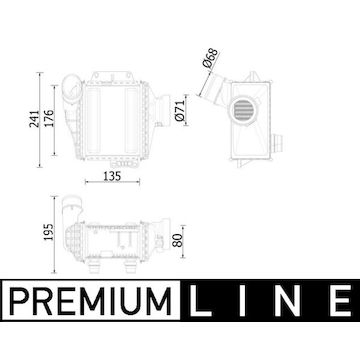 Chladič turba MAHLE ORIGINAL CI 539 000P