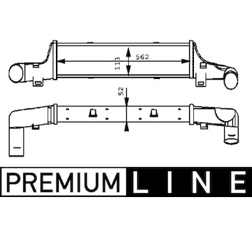 Chladič turba MAHLE ORIGINAL CI 54 000P