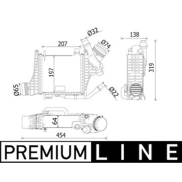 Chladič turba MAHLE ORIGINAL CI 541 000P