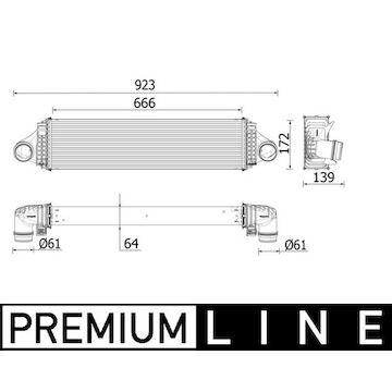 Chladič turba MAHLE ORIGINAL CI 550 000P