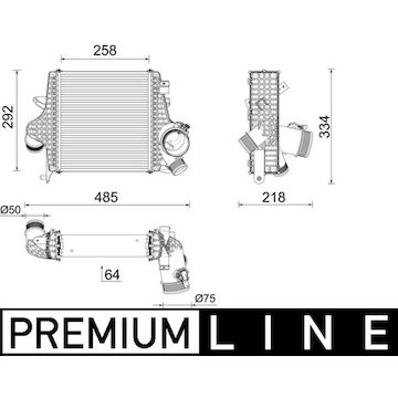 Chladič turba MAHLE ORIGINAL CI 640 000P