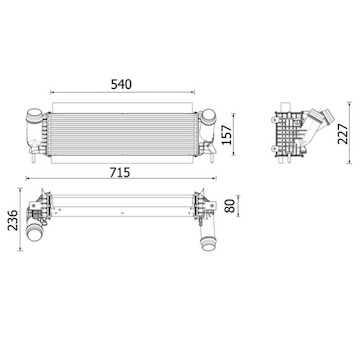 Chladič turba MAHLE ORIGINAL CI 646 001P