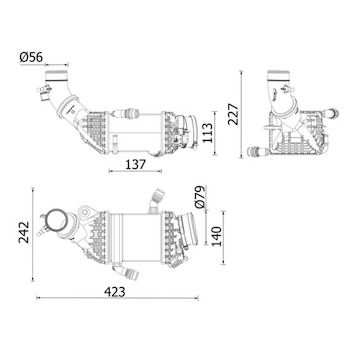 Chladič turba MAHLE ORIGINAL CI 658 000P