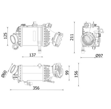 Chladič turba MAHLE ORIGINAL CI 659 000P