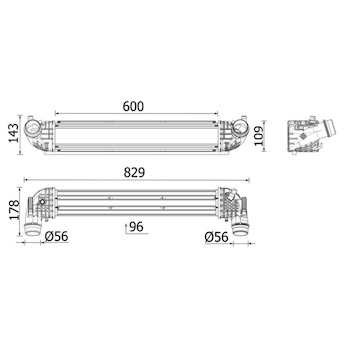 Chladič turba MAHLE ORIGINAL CI 668 000P