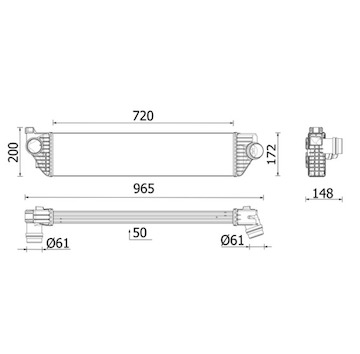 Chladič turba MAHLE ORIGINAL CI 669 000P