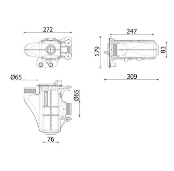 Chladič turba MAHLE ORIGINAL CI 671 000P