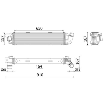 Chladič turba MAHLE ORIGINAL CI 701 000P