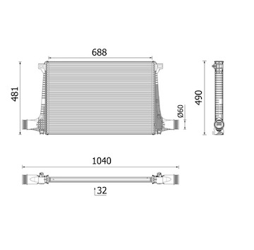 Chladič turba MAHLE ORIGINAL CI 711 000P