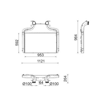 Chladič turba MAHLE ORIGINAL CI 726 000P