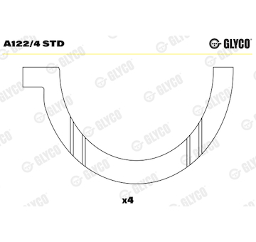 Distanční kotouč, kliková hřídel GLYCO A122/4 STD