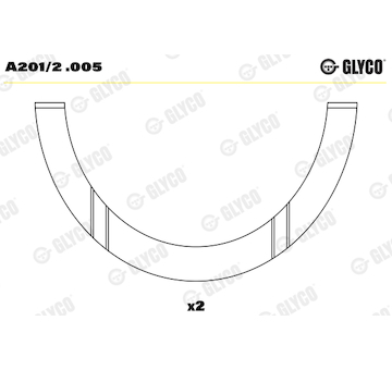 Distanční kotouč, kliková hřídel GLYCO A201/2 .005