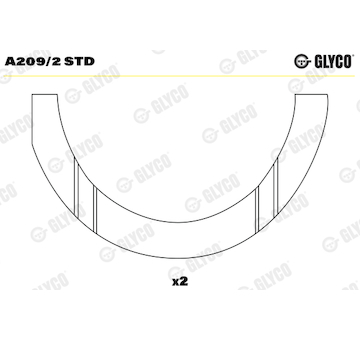 Distanční kotouč, kliková hřídel GLYCO A209/2 STD