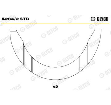 Distanční kotouč, kliková hřídel GLYCO A284/2 STD