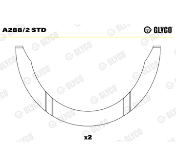 Distanční kotouč, kliková hřídel GLYCO A288/2 STD