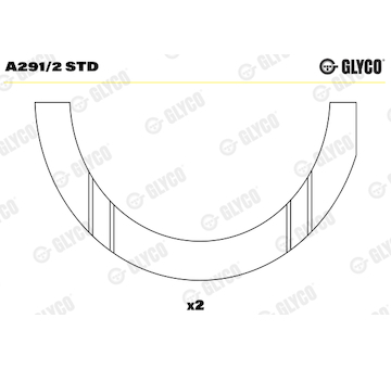 Distanční kotouč, kliková hřídel GLYCO A291/2 STD